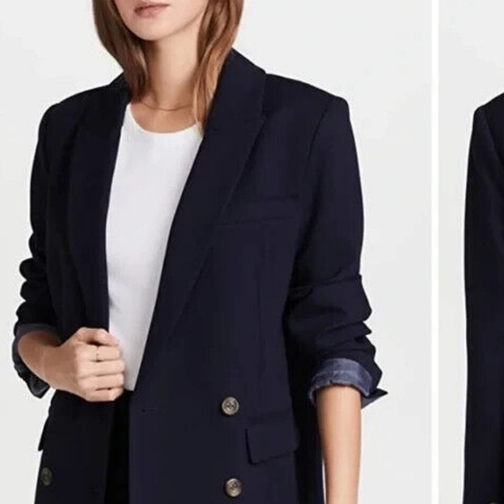 Something Navy Danielle Double Breasted Blazer | Navy Size L